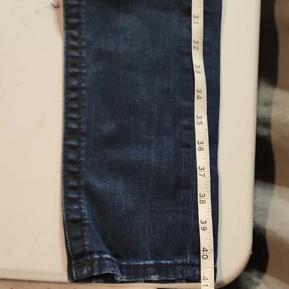 Rock Revival Alivia Mid Rise Skinnyn Blue Jeans In Size 28 - Picture 9 of 10